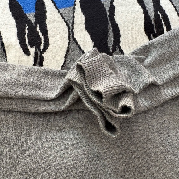 Talbots Blue and Gray Penguin Crewneck Sweater - Picture 4 of 7